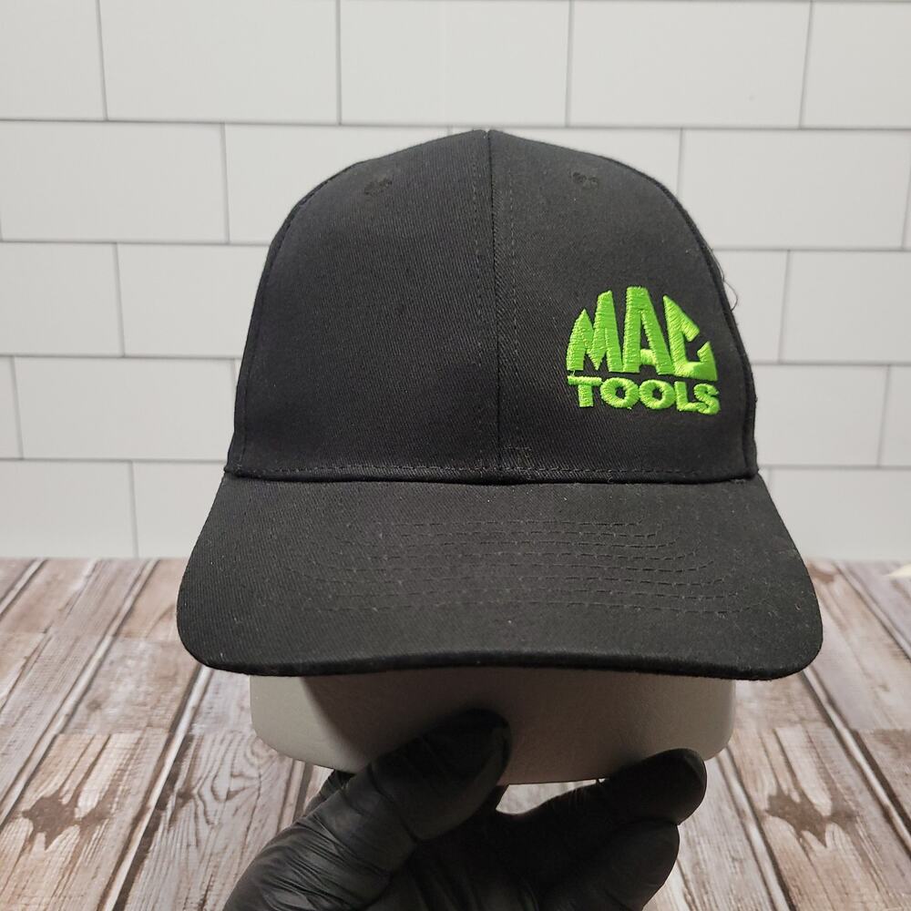 MAC Tools Black Adjustable Baseball Cap Embroidered Logo Cotton Hat